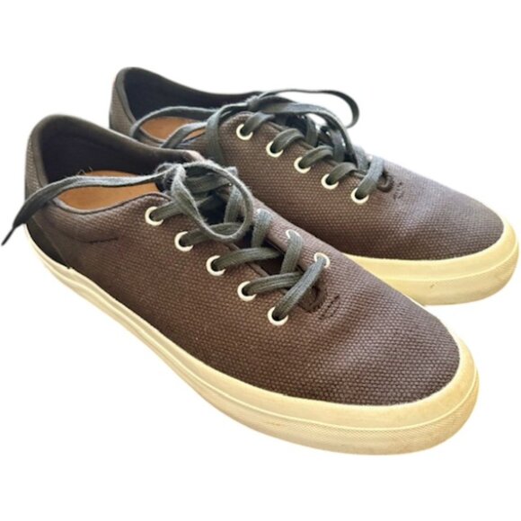 Arbor Shoes - Arbor Collective Legacy Canvas/Suede Low Sneakers - Black - 8